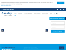 Tablet Screenshot of gazeley.com